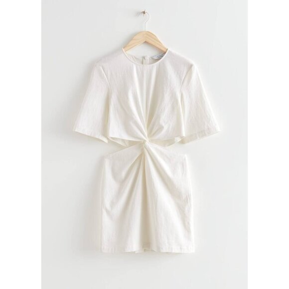 & Other Stories Dresses & Skirts - & Other Stories White Twisted Front Mini Dress